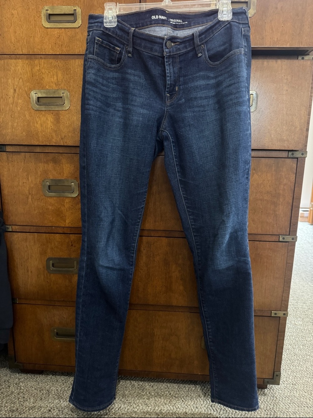 Old Navy Women's Dark Indigo Stretch Skinny Jeans